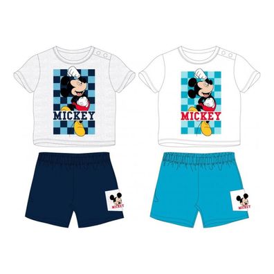 Baby-Bekleidungs-Set 'Fröhliche Mickey Mouse' | Kurzarmshirt & kurze Hose | Versch