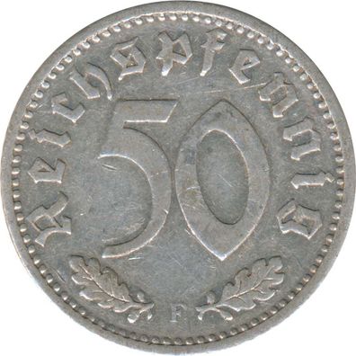 Deutsches Reich 50 Pfennig 1935 F Jaeger Nr 368*