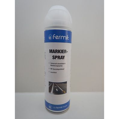 Fermit Markierspray Farbe Spray Bau Forst Wald Markierungsfarbe Leuchtrot 500ml