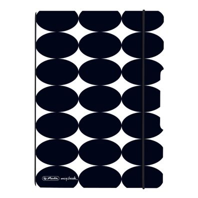 Herlitz Notizheft flex A5/40 Blatt punkt. Just Black FSC Mix