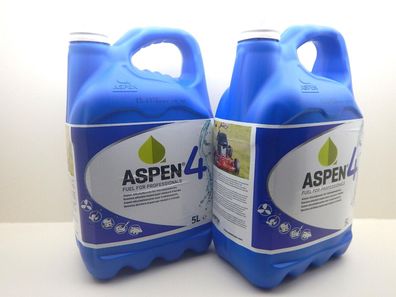 2x Aspen 4 Takt Alkylatbenzin Sonderkraftstoff Viertaktmotoren Rasenmäher 5L