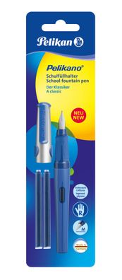 Pelikan Schulfüller Pelikano P480 M blau + 2GTP/B Blister