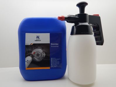 Bremtec Bremsenreiniger Reiniger 5L INKL. PUMP Sprühflasche