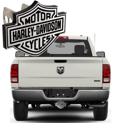 Anhängerkupplungs Einschub Harley Davidson (silber)