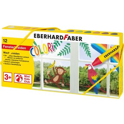 Colori Fensterkreide, 12 Stück, von Eberhard Faber