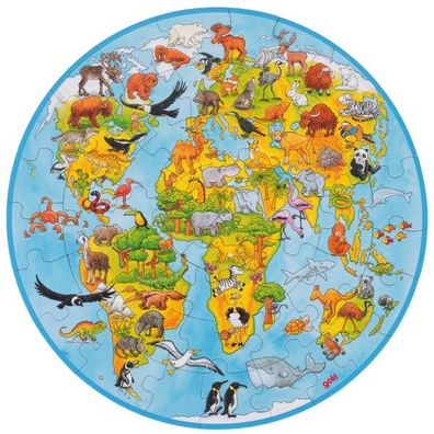 XXL Puzzle Welt 49 Teile Ø 45 cm