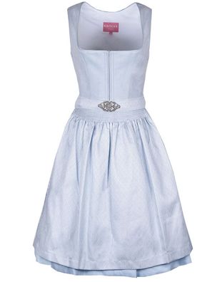 Dirndl Alisha 60cm Länge hellblau - Größe: 42