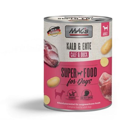 MAC's DOG Kalb &amp; Ente 800g