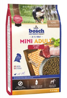 Bosch Mini Lamm+Reis 3kg