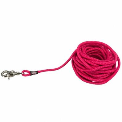 Trixie Schleppleine, rund aus Segeltau mit Trigger Snap Hook - fuchsia - 20 m