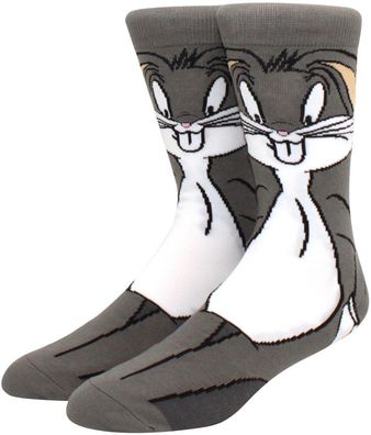 Bugs Bunny Graue Motivsocken Looney Tunes Socken Bugs-Bunny Cartoon Heroes Socken