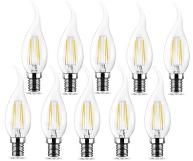 4 W LED Leuchtmittel E14 Filament Flamme C35T 400 Lumen