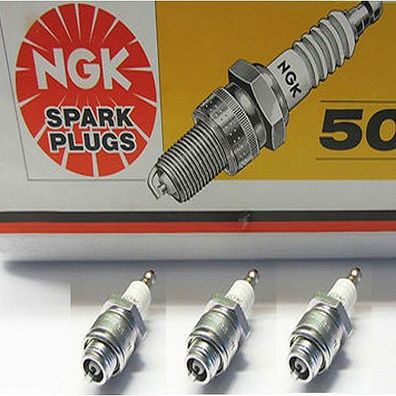 3 x Zündkerze NGK BPMR7A Rasenmäher Sägekette Motorgeräte vergl. Tiger CA6