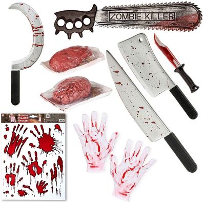 Halloween Waffen Blutflecken Accessoires