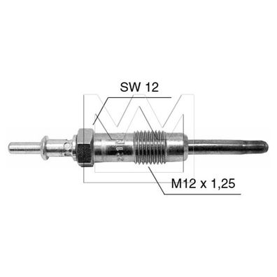 Glühkerze 11,5 V für Mercedes-Benz C 200 D (202), E 200/250/300 D (124) uvm