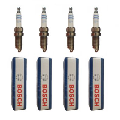 4x Bosch Zündkerze FR7DCX+ 0242235667 Ford Honda Hyundai