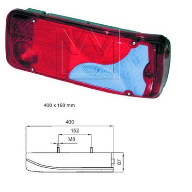 Lichtscheibe MAN TGA Vergl. Nr. 81 25225 6545 rechts