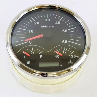KUS Kombiinstrument Drehzahlmesser Betriebsstundenzähler 6000RPM schwarz