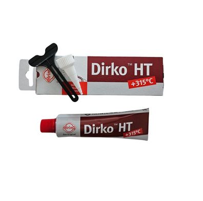 Dirko HT Dichtmasse bis 315°C Silikon rot 70 ml Elring 705.708 Dichtung