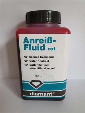 Anreiß-Fluid, rot, Flasche 500ml