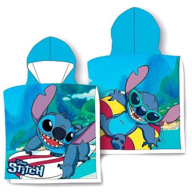 Lilo & Stitch Gemütlicher Kinder Kapuzenponcho für Zuhause und Unterwegs