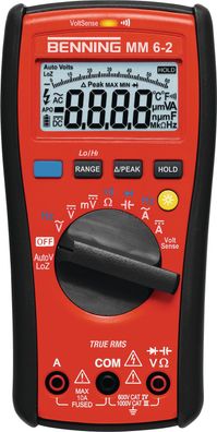 Multimeter MM 6-2 0,000 V -1000 V AC/DC TRUE RMS Benning