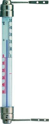 Fensterthermometer Messber.-50 b.50GradC H200xB23xT28mm Metall TFA