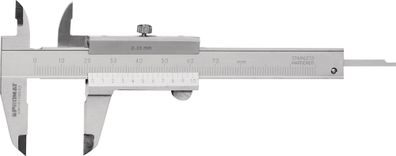 Kleintaschenmessschieber DIN862 70mm m. Feststellschraube Schnabel-L.30mm