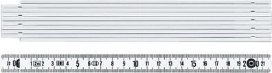 Gliedermaßstab 1042 L.2m mm/cm EG III Ku. weiß BMI