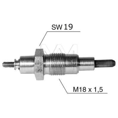 Glühstiftkerze 11V M18x1,5 Bosch-Nr. 0250200055 ers. 0250200014