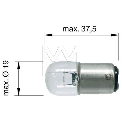 10 x Glühlampe - Vgl. Nr. OSRAM 5626 / ERMAX AL13822 / Europart 9199810140