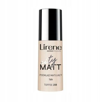 Lirene City Matt Make-up 208 Toffee, 30 ml