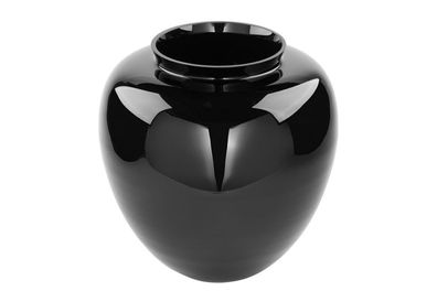 Fink DONNA Vase, las, chwarz Höhe 25cm, Ø 25cm 115176