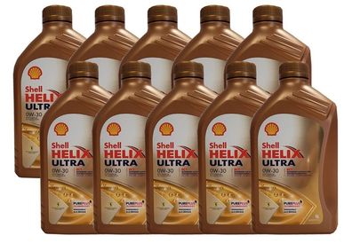 Shell Helix Ultra ECT 0W-30 10x1 Liter BMW LL-04; MB-Freigabe 229.51