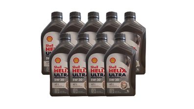 Shell Helix Ultra Professional AP-L 5W 30 Motoröl ACEA C2; PSA Fiat 9x1 Liter