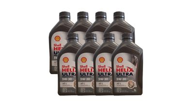 Shell Helix Ultra Professional AP-L 5W 30 Motoröl ACEA C2; PSA Fiat 8x1 Liter