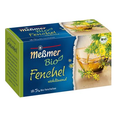 Meßmer Bio Fenchel 18x2,25g wohltuender aromatischer Geschmack 41g