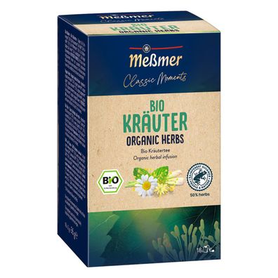 Meßmer Classic Moments Fenchel Bio Kräutertee Organic Herbs 36g