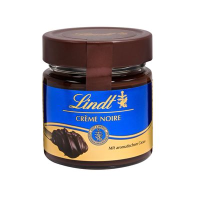 Lindt Creme Noir Dunkle Kakaocreme mit vollmundiger Schokolade 220g