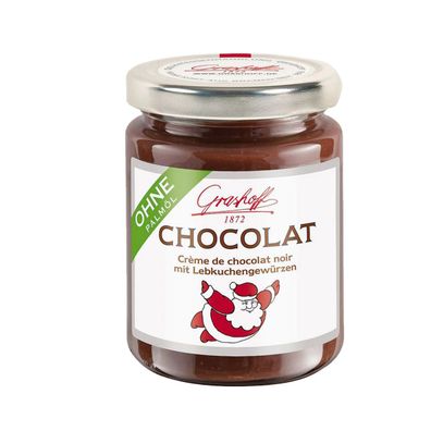 Grashoff Dunkle Chocolat mit Lebkuchengewürz belgische Schokolade 250g