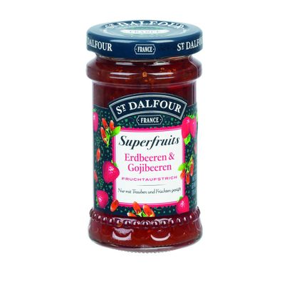 St. Dalfour Superfruits Erdbeeren und Gojibeeren Fruchtaufstrich 170g