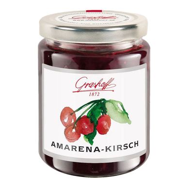 Grashoff Amarena Kirsche Konfitüre mit Bittermandelaroma 140g