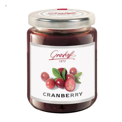 Grashoff Cranberry Konfitüre fruchtig süßer Fruchtaufstrich 140g