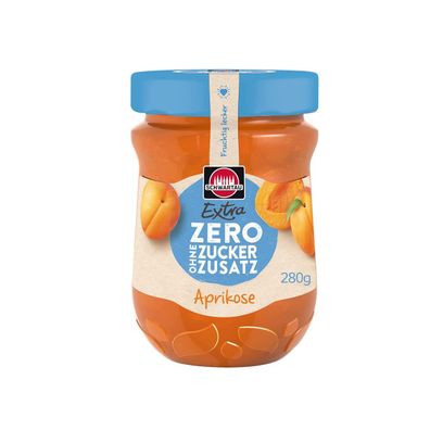 Schwartau Extra Zero Aprikose ohne Zuckerzusatz fruchtig vegan 280g