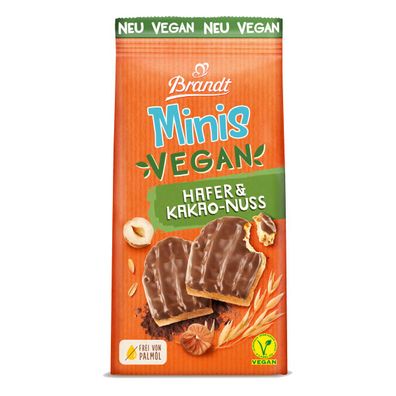 Brandt Minis Vegan Hafer und Kakao Nuss Zwieback 85g