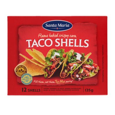 Santa Maria Taco Shells Tortilla Schalen auf Basis von Mais 135g