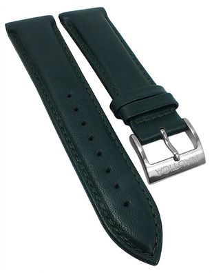 Nautica Uhrenarmband 22mm Leder gepolstert grün glatt NAD16555G