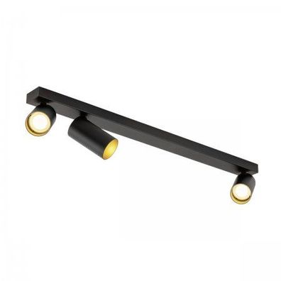 SLV 1007735 KAMI Deckenaufbauleuchte 3x max. 10W GU10 schwarz gold