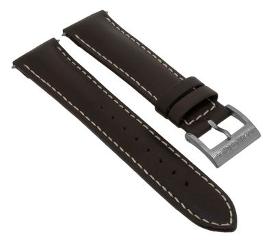 Nautica Herren > Uhrenarmband 20mm braun helle Naht Leder > A17637G