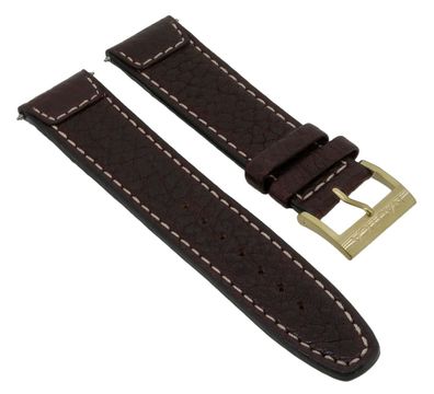 Nautica > Uhrenarmband 22mm Leder braun helle Naht > A12544X